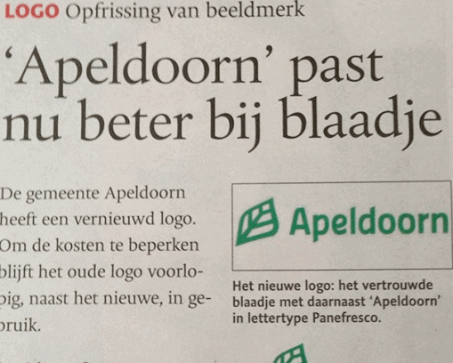 Nieuw logo Apeldoorn